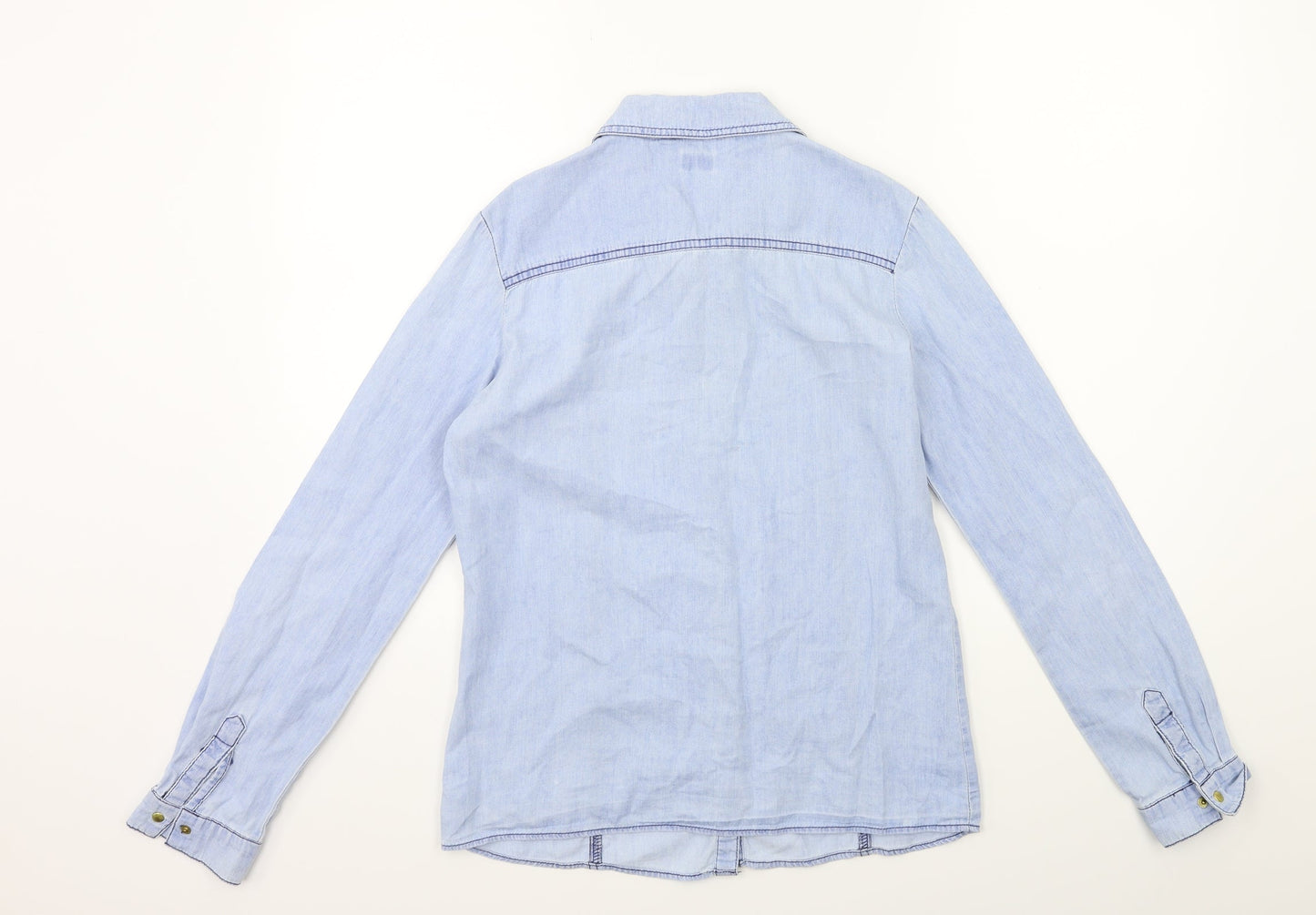 F&F Girls Blue   Basic Button-Up Size 13 Years