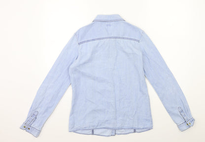 F&F Girls Blue   Basic Button-Up Size 13 Years