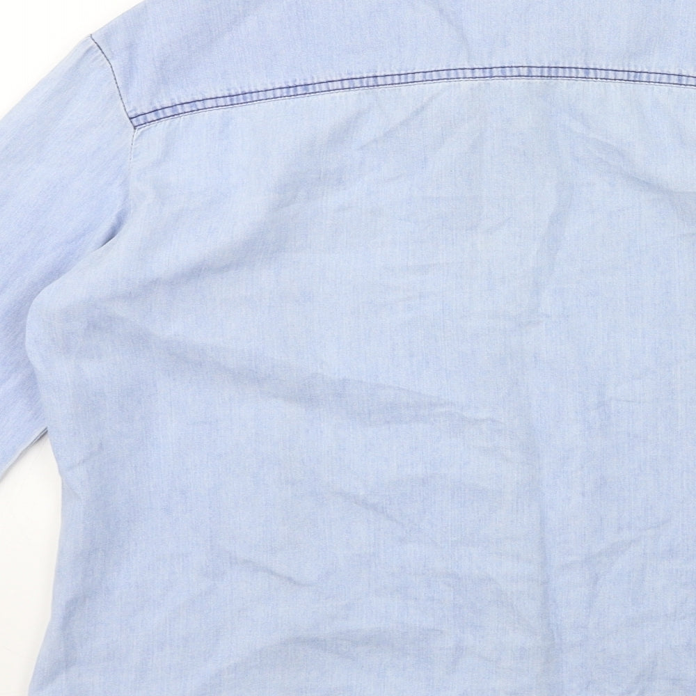 F&F Girls Blue   Basic Button-Up Size 13 Years
