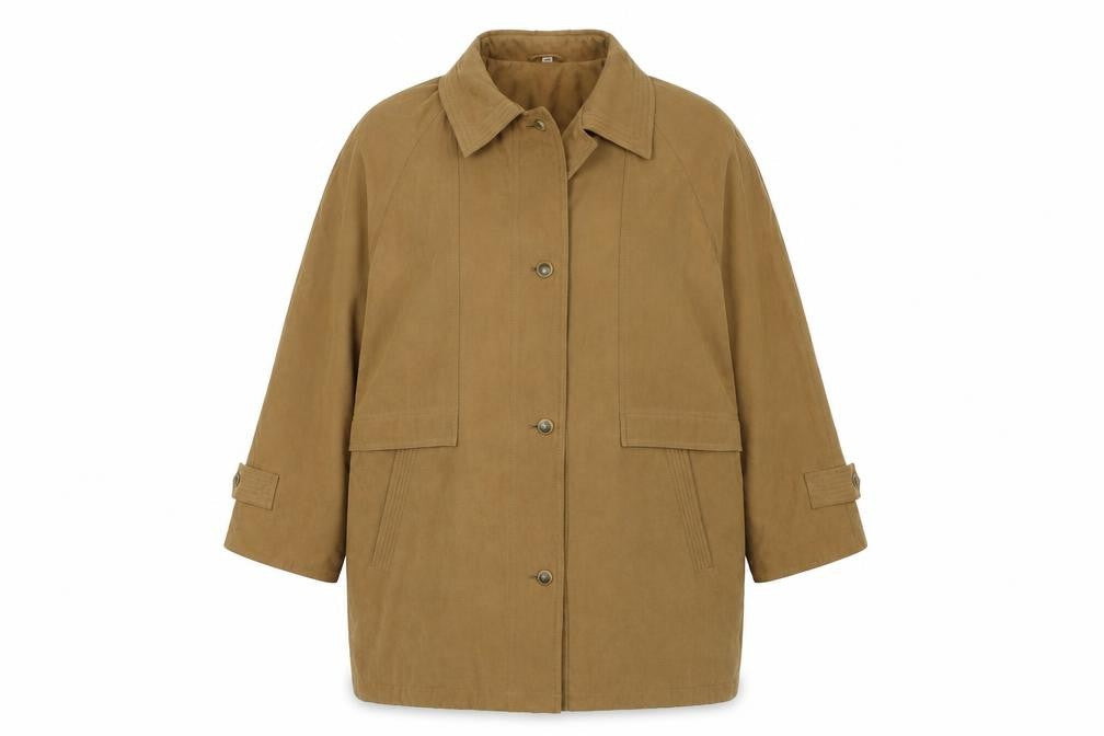 Womens UK Size 18 Preworn Brown Overcoat