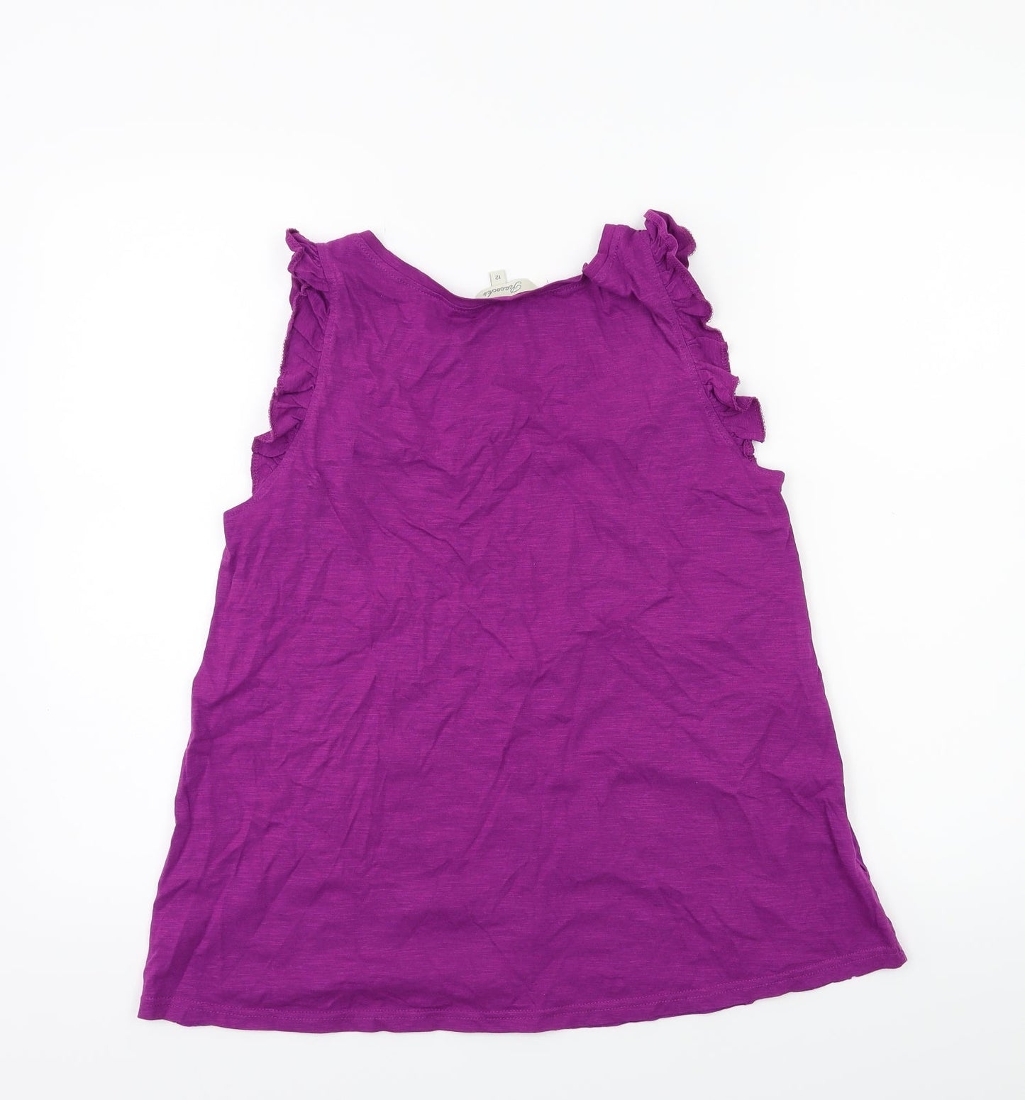 Womens UK Size 12 Peacocks Purple Basic Tank