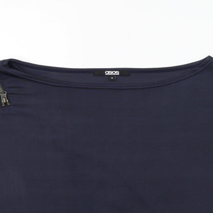 Womens UK Size 12 ASOS Grey Basic Blouse