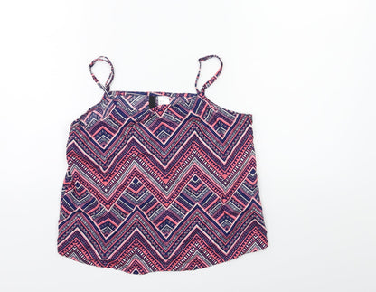 Womens UK Size 6 H&M Blue Basic Blouse