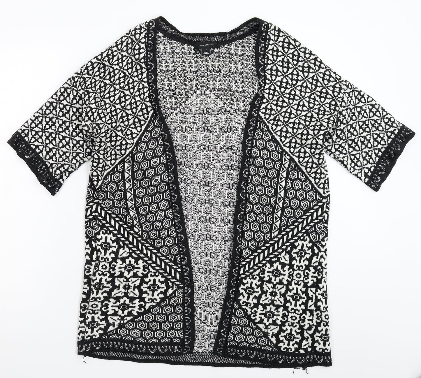 Atmosphere Womens Multicoloured Geometric Knit Cardigan Jumper Size S