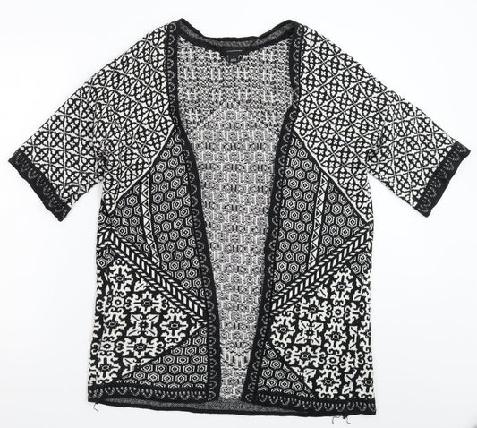 Atmosphere Womens Multicoloured Geometric Knit Cardigan Jumper Size S
