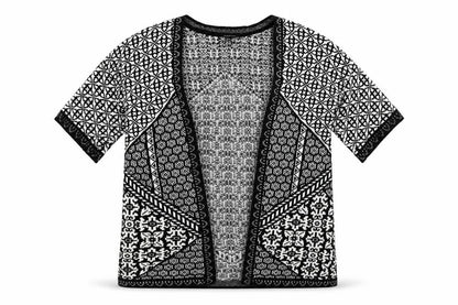 Atmosphere Womens Multicoloured Geometric Knit Cardigan Jumper Size S