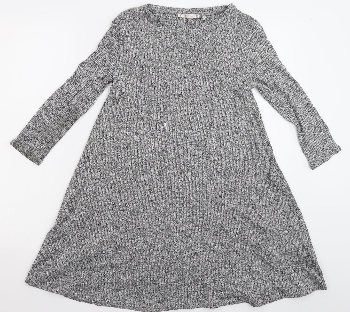 Pull&Bear Womens Grey  Knit Pullover Jumper Size S