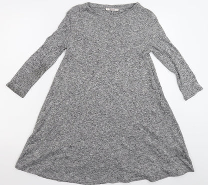 Pull&Bear Womens Grey  Knit Pullover Jumper Size S
