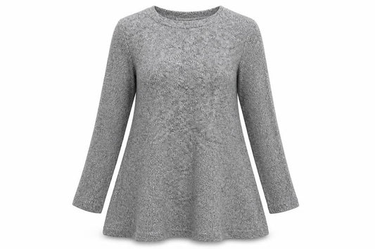 Pull&Bear Womens Grey  Knit Pullover Jumper Size S