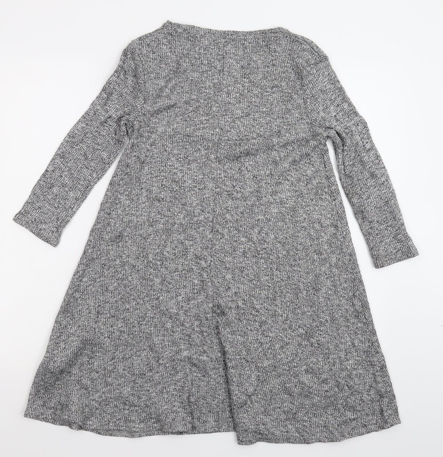 Pull&Bear Womens Grey  Knit Pullover Jumper Size S