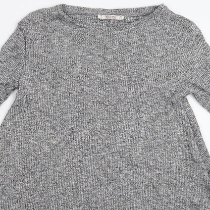 Pull&Bear Womens Grey  Knit Pullover Jumper Size S
