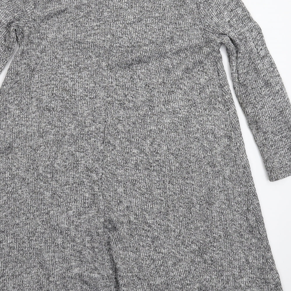 Pull&Bear Womens Grey  Knit Pullover Jumper Size S