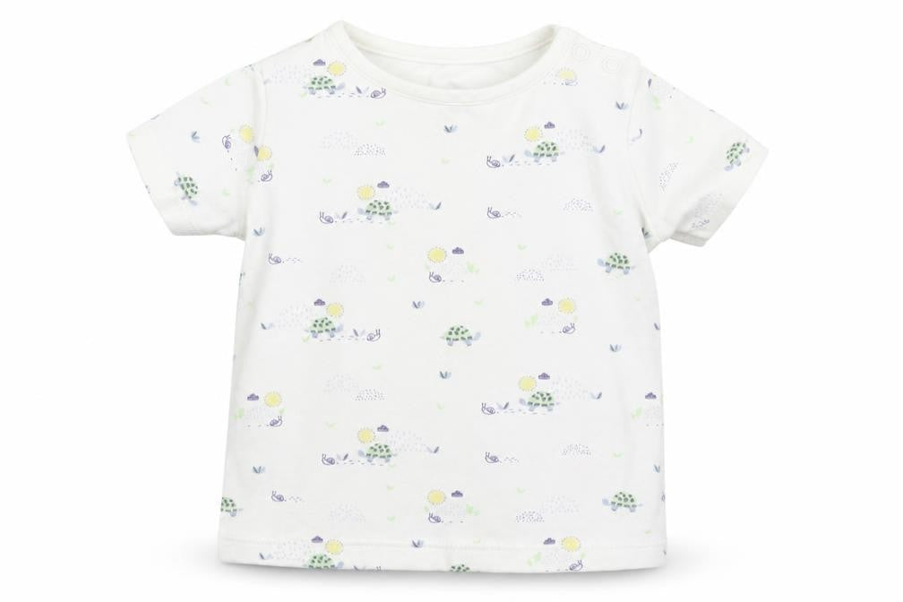 F&F Baby White Floral  Basic T-Shirt Size 3-6 Months