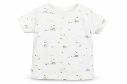 F&F Baby White Floral  Basic T-Shirt Size 3-6 Months