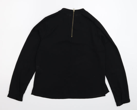 Womens UK Size 10 Atmosphere Black Basic Blouse