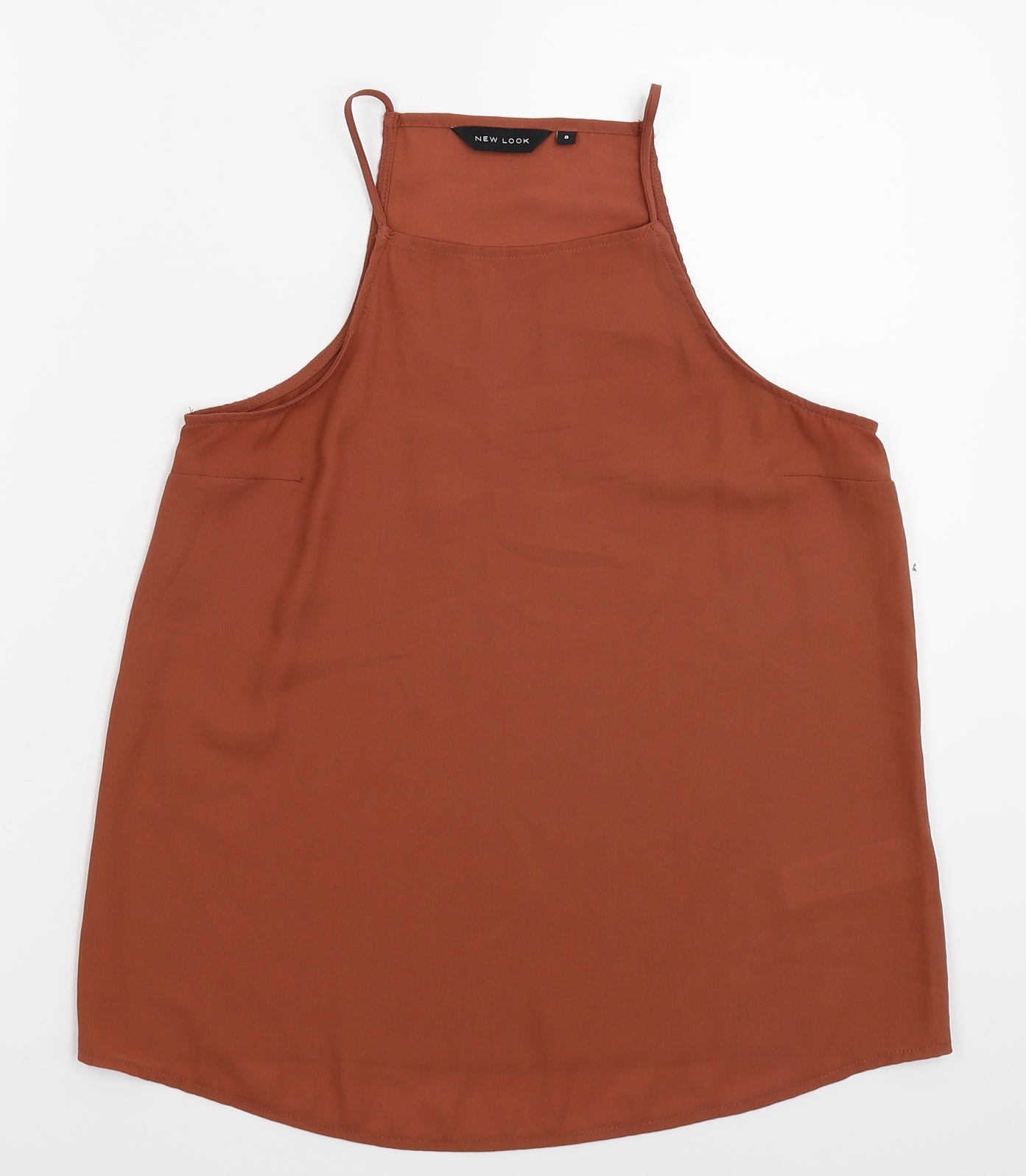 Womens UK Size 8 New Look Beige Basic Tank