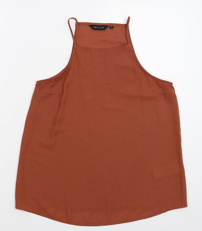 Womens UK Size 8 New Look Beige Basic Tank