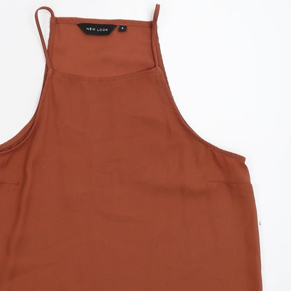 Womens UK Size 8 New Look Beige Basic Tank