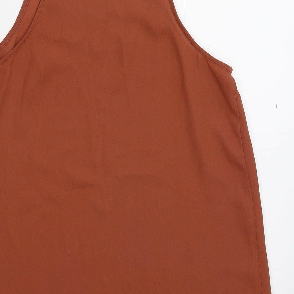 Womens UK Size 8 New Look Beige Basic Tank