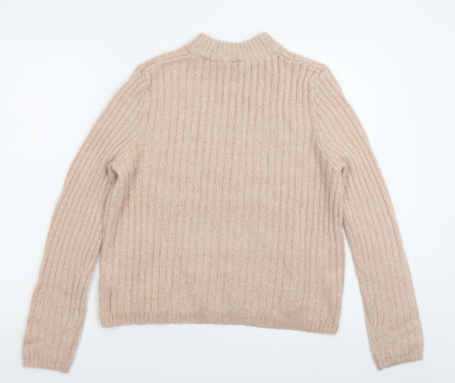 Divided Womens Beige  Knit Pullover Jumper Size M