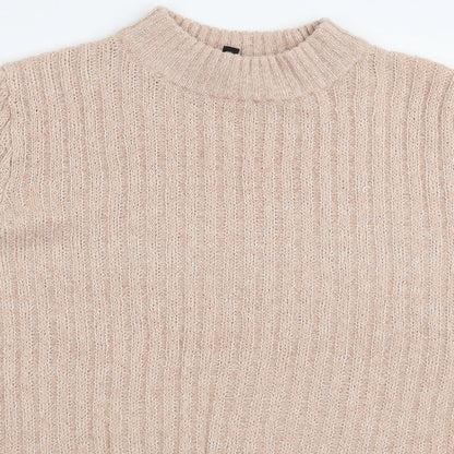 Divided Womens Beige  Knit Pullover Jumper Size M