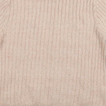 Divided Womens Beige  Knit Pullover Jumper Size M