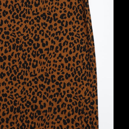 ASOS Womens Brown Animal Print  Tank Dress  Size 8