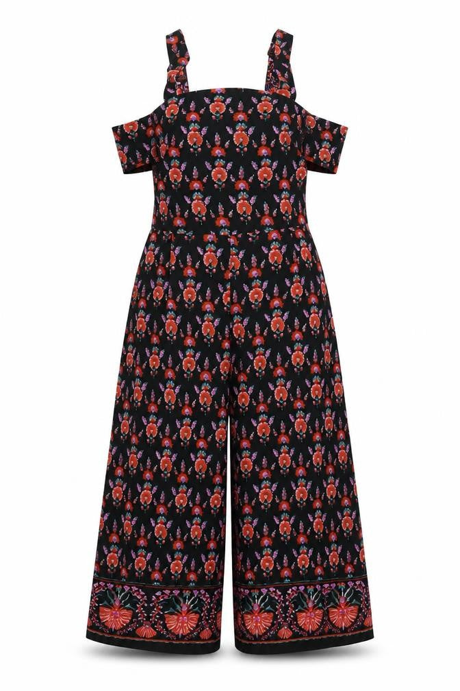 Womens UK Size 8 Boohoo One-Piece Black Jumpsuit