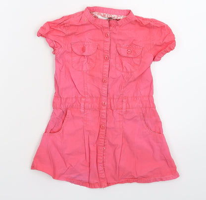 Earlydays Girls Pink   Shirt Dress  Size 18-24 Months