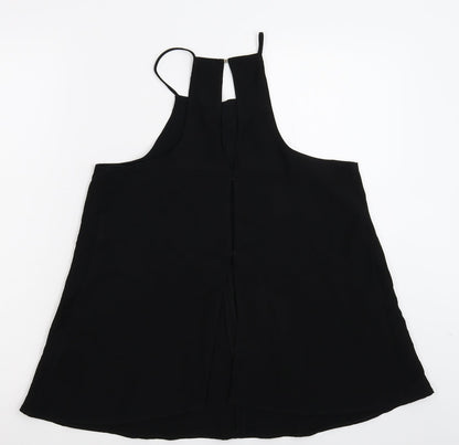 Womens UK Size 10 River Island Black Basic Tank