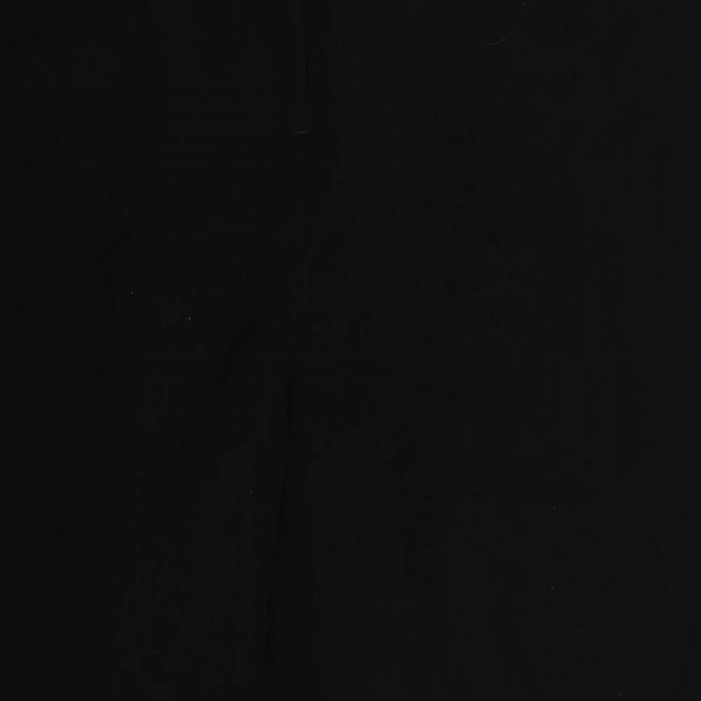 Womens UK Size 42 in Preworn Slim Fit  Black Trousers