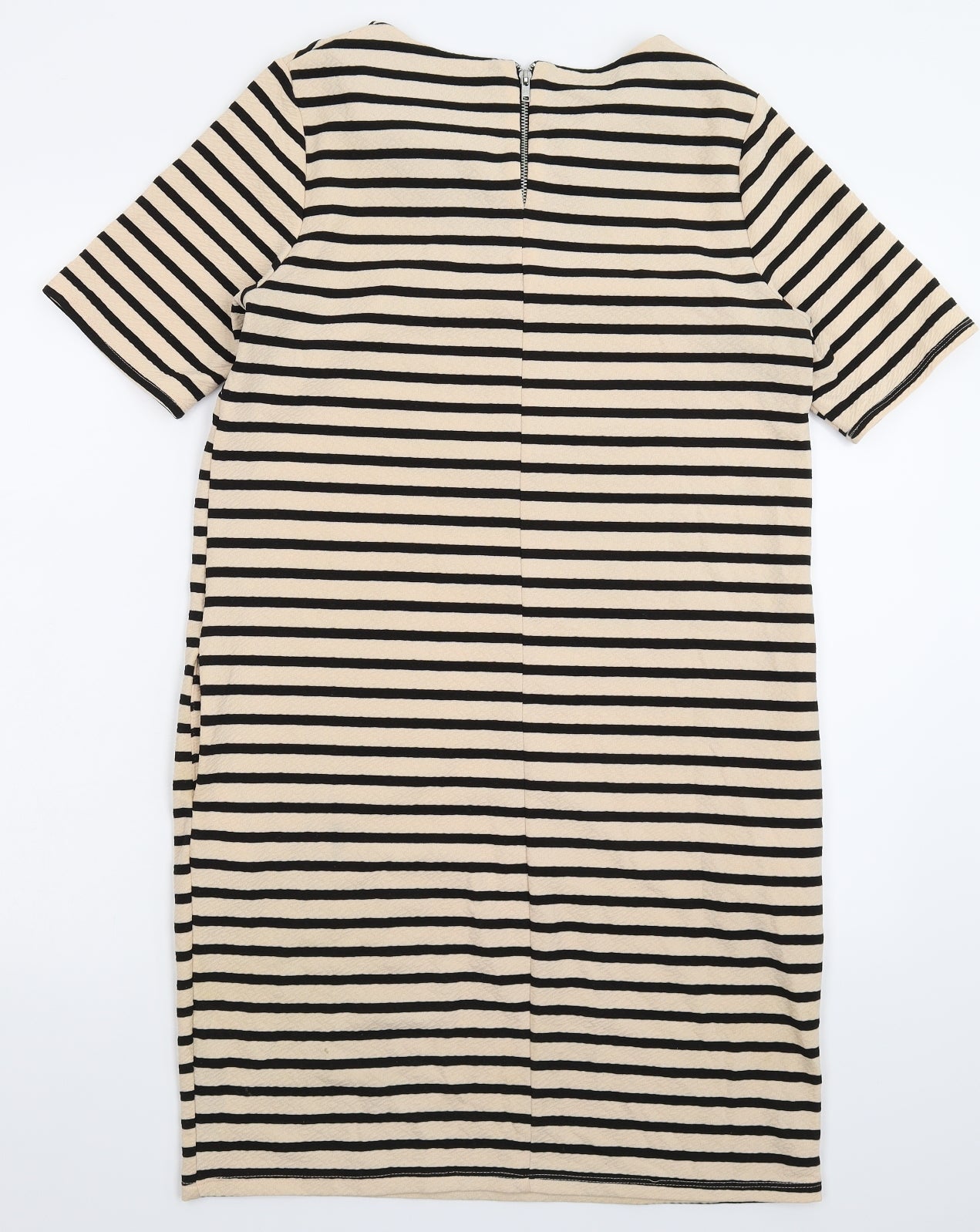 Dorothy Perkins Womens Beige Striped  Bodycon  Size 10