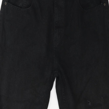 Womens UK Size 36 in Preworn Regular Fit Cropped Black Trousers