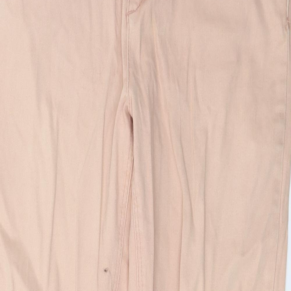 HOT Womens Pink  Denim Skinny Jeans Size 12 L25 in