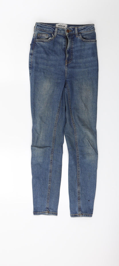 New Look Womens Blue  Denim Skinny Jeans Size 6 L24 in