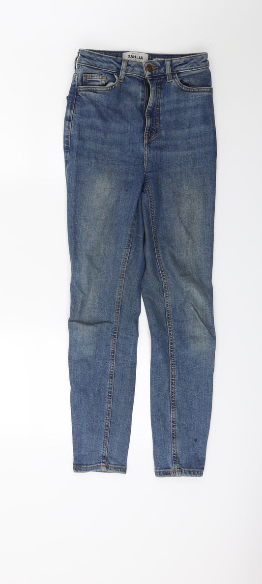 New Look Womens Blue  Denim Skinny Jeans Size 6 L24 in