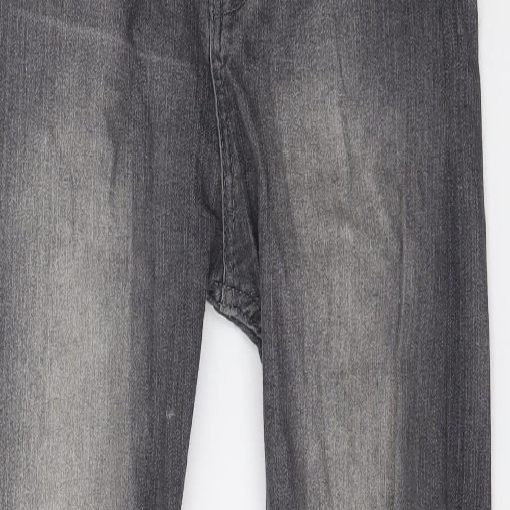 PRETTYLITTLETHING Womens Grey  Denim Skinny Jeans Size 6 L25 in