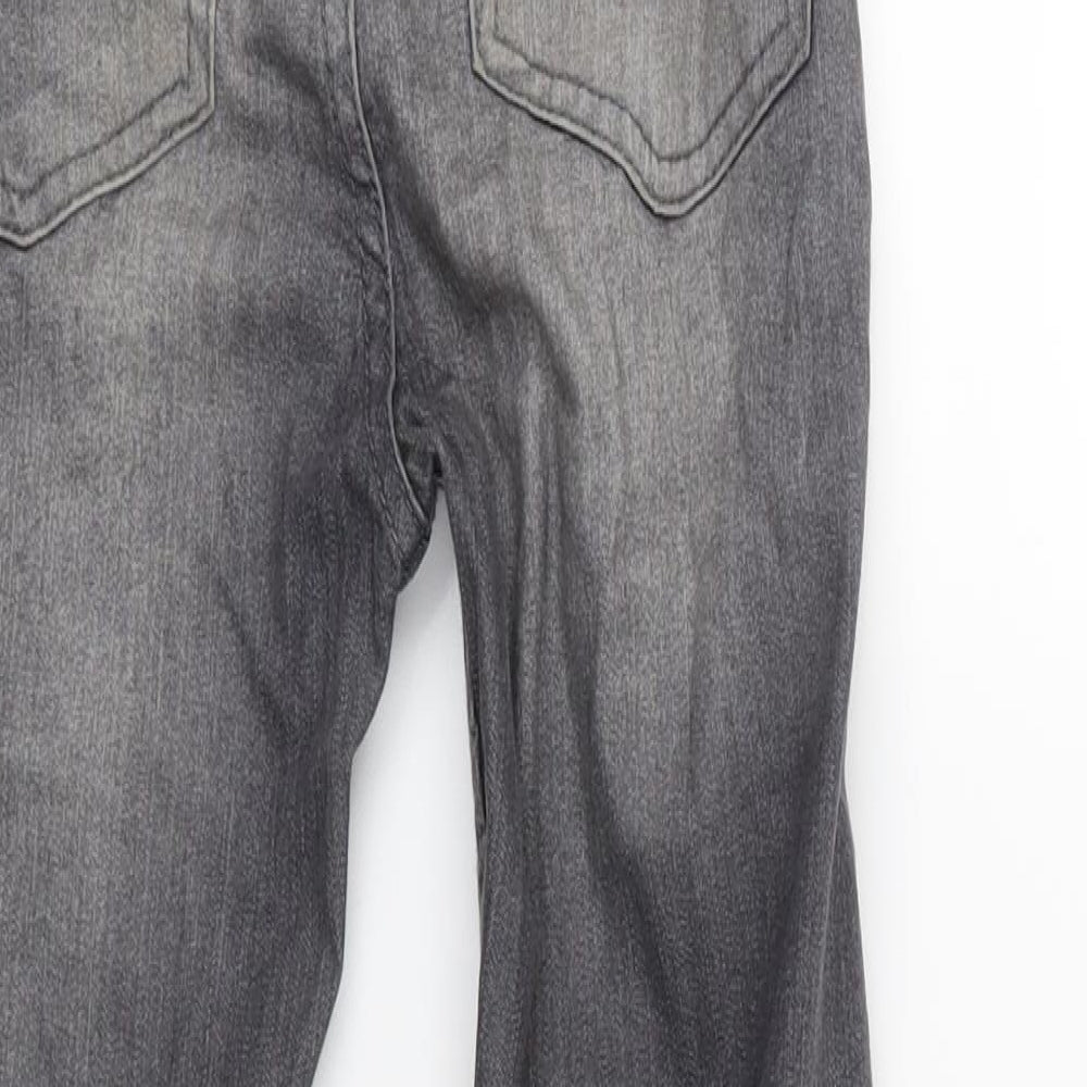 PRETTYLITTLETHING Womens Grey  Denim Skinny Jeans Size 6 L25 in