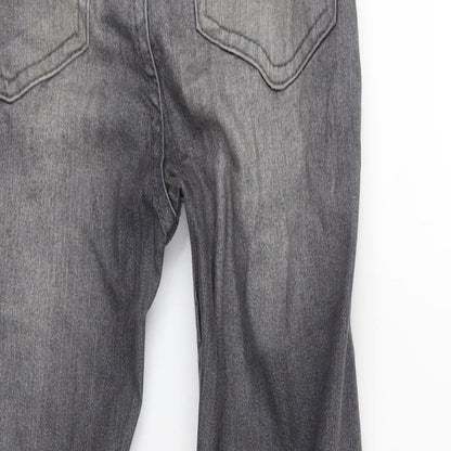 PRETTYLITTLETHING Womens Grey  Denim Skinny Jeans Size 6 L25 in