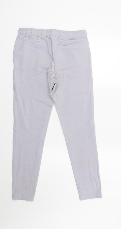 Preworn Girls Grey  Denim Jegging Jeans Size L - Made in Italy