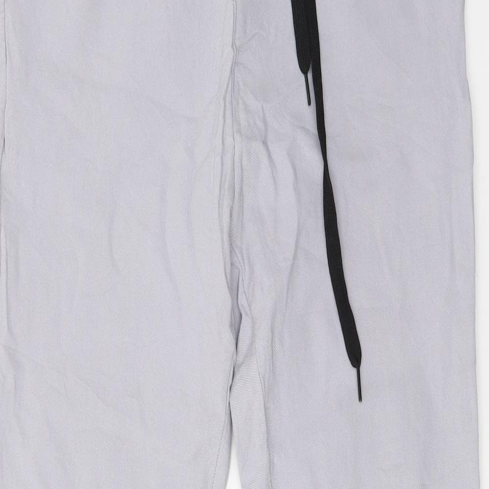 Preworn Girls Grey  Denim Jegging Jeans Size L - Made in Italy