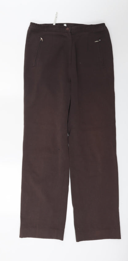 Oscan B Womens Brown   Trousers  Size 12 L27 in