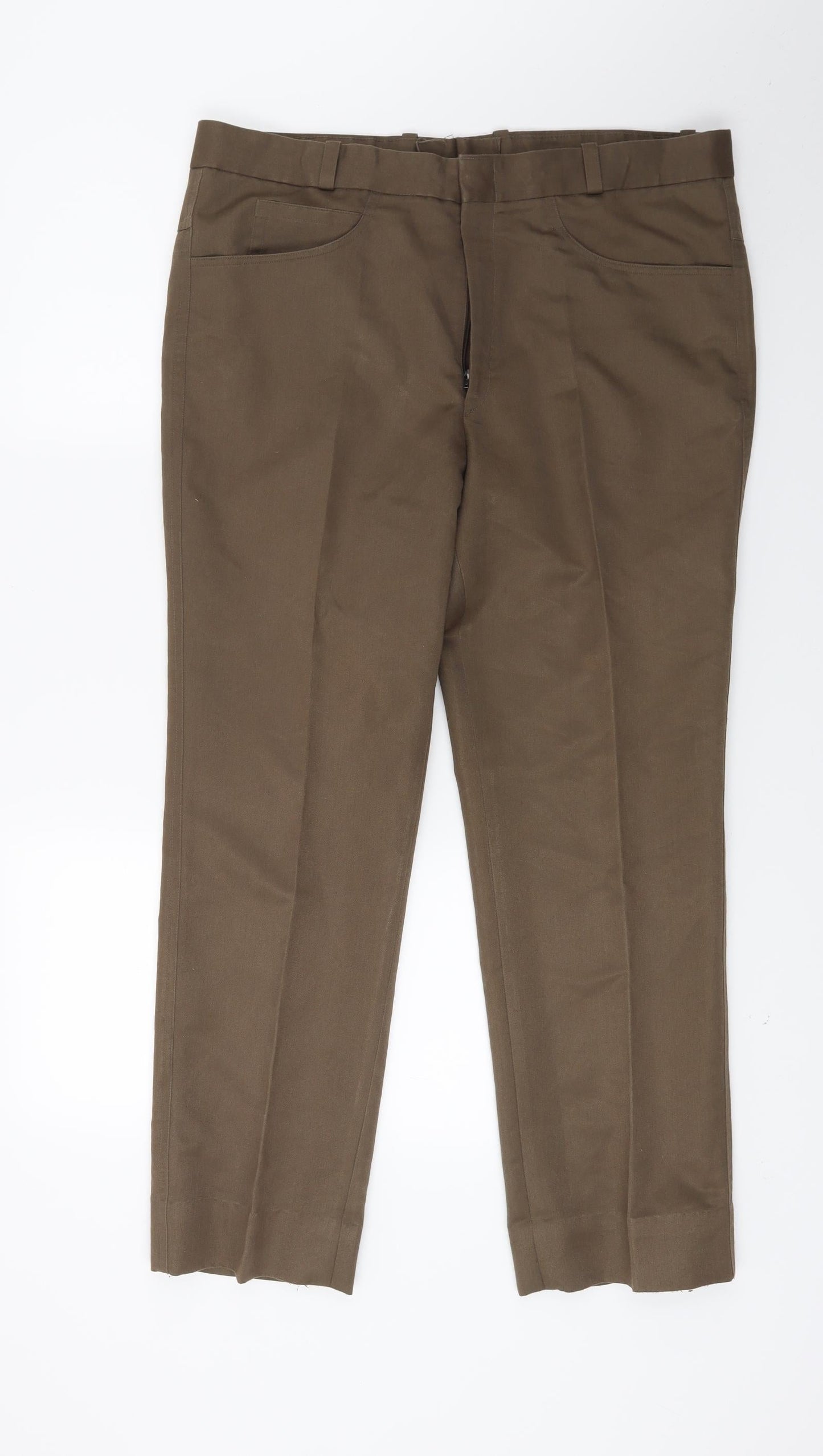 Preworn Womens Brown  Denim Trousers  Size 36 in L26 in