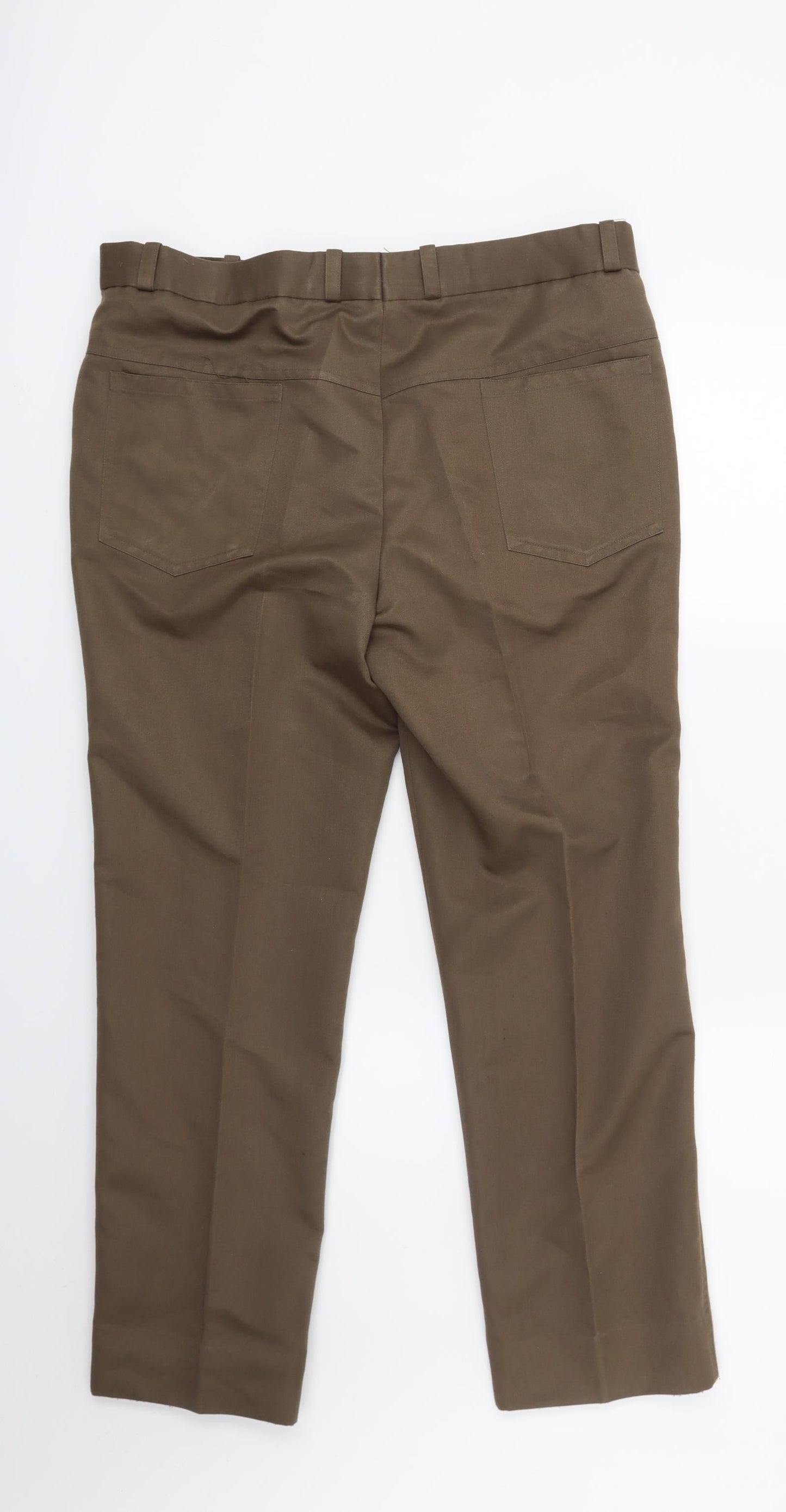 Preworn Womens Brown  Denim Trousers  Size 36 in L26 in