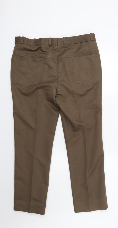 Preworn Womens Brown  Denim Trousers  Size 36 in L26 in