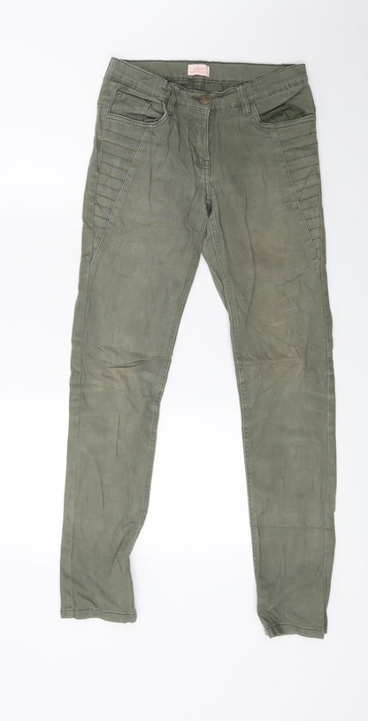 Alive Girls Green  Denim Skinny Jeans Size 14 Years