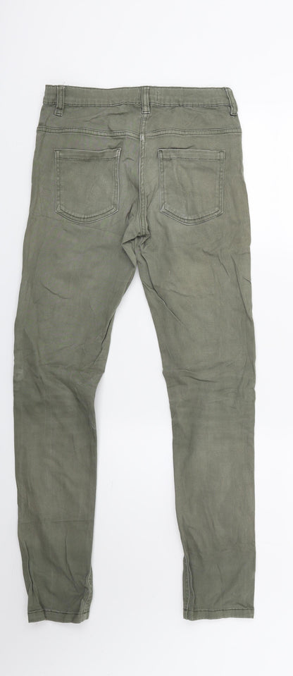 Alive Girls Green  Denim Skinny Jeans Size 14 Years