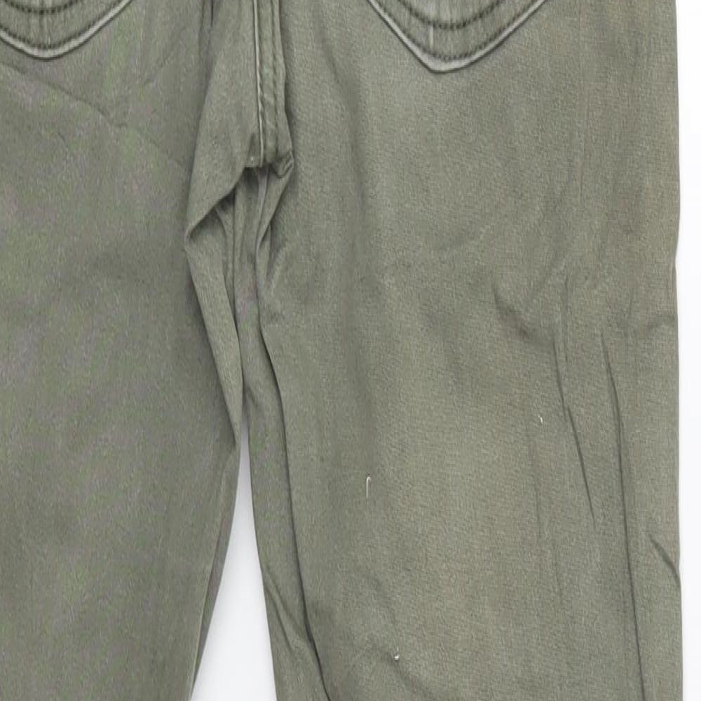 Alive Girls Green  Denim Skinny Jeans Size 14 Years