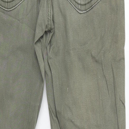 Alive Girls Green  Denim Skinny Jeans Size 14 Years