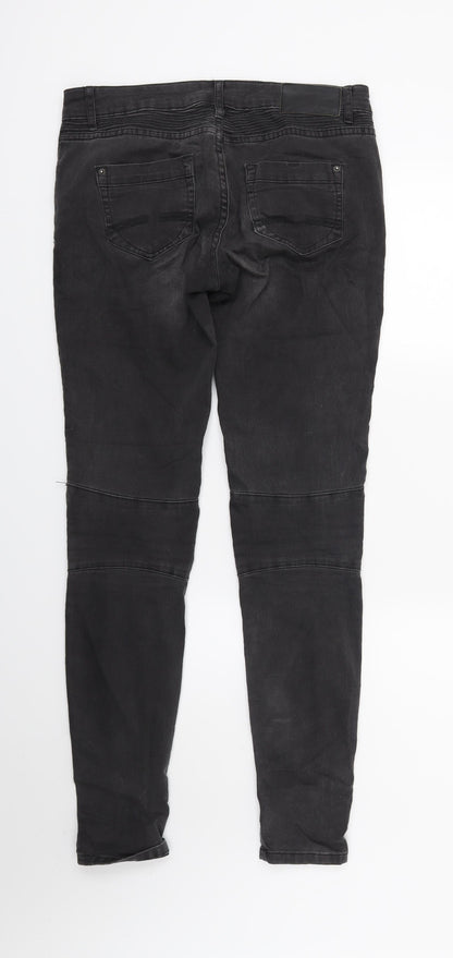 Womens UK Size 28 in Review Regular Fit Skinny Black Jeans